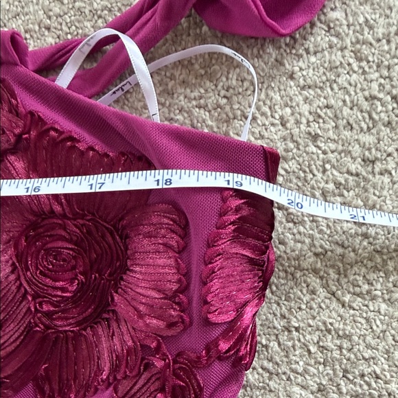 NWT lulus Floral Embroidered Pink/Fuchsia Mini Dress XXL - Picture 10 of 11